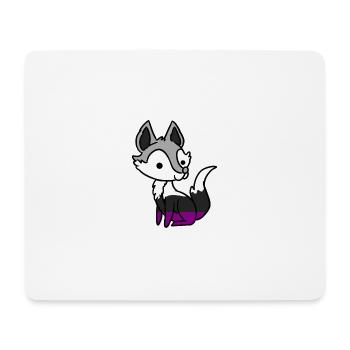 Renard asexuel Ace Pride - Tapis de souris (format paysage) - blanc - Devant