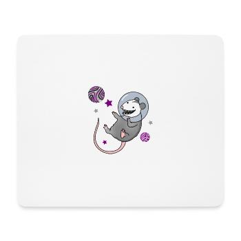 Opossum asexué dans Space Ace Pride - Tapis de souris (format paysage) - blanc - Devant