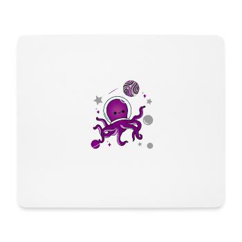 Asexueller Oktopus im Weltraum Asexual Pride - Mousepad (Querformat) - Weiß - Vorne