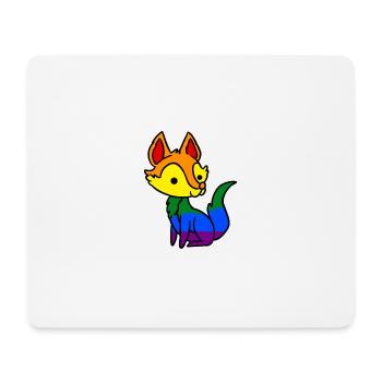 LGBT Gay Pride Fox Gay Pride - Tapis de souris (format paysage) - blanc - Devant