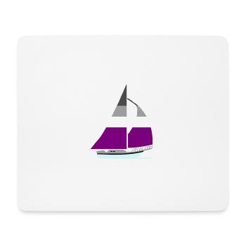 Voilier Ace Pride - Tapis de souris (format paysage) - blanc - Devant