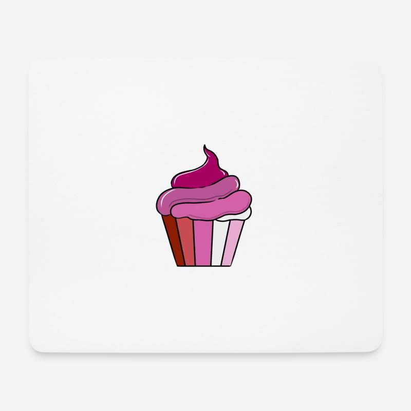 Lesbischer Cupcake Lesbisches Geschenk - Mousepad (Querformat) - Weiß