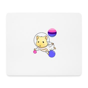 Meerschweinchen Raumfahrt Omnisexual Pride - Mousepad (Querformat) - Weiß - Vorne
