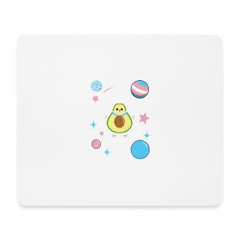 Transgender Avocado in Space Trans Pride - Mouse Pad (horizontal) - white - Front