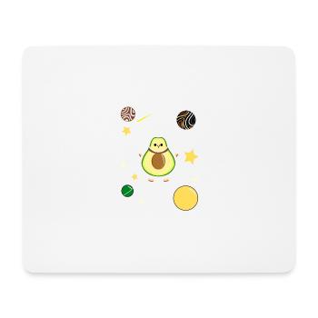 Gay Bear Avocado Im Weltraum Gay Bear Pride - Mousepad (Querformat) - Weiß - Vorne