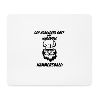 Nordischer Gott der Ungeduld - Mousepad (Querformat) - Weiß - Vorne