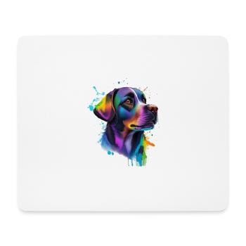 Labrador - Tapis de souris (format paysage) - blanc - Devant