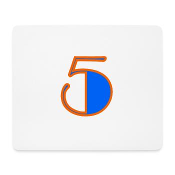 5. 5 JAHRE. 5-JÄHRIGES JUBILÄUM. GEBURTSTAG 5 JAHRE. - Mousepad (Querformat) - Weiß - Vorne