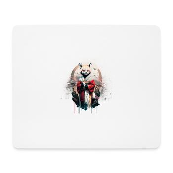 panda roux, graffiti, peinture, panda, geisha, anime - Tapis de souris (format paysage) - blanc - Devant