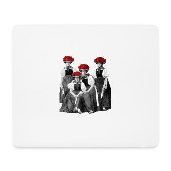 Schwarzwald Damen - Mousepad (Querformat) - Weiß - Vorne