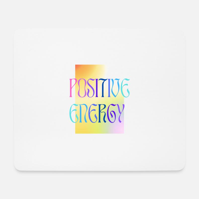 POSITIVE ENERGY - colourful - Mousepad (Querformat) - Weiß