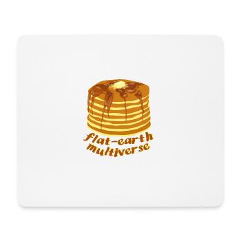 Flat-Earth Multiverse - Mousepad (Querformat) - Weiß - Vorne