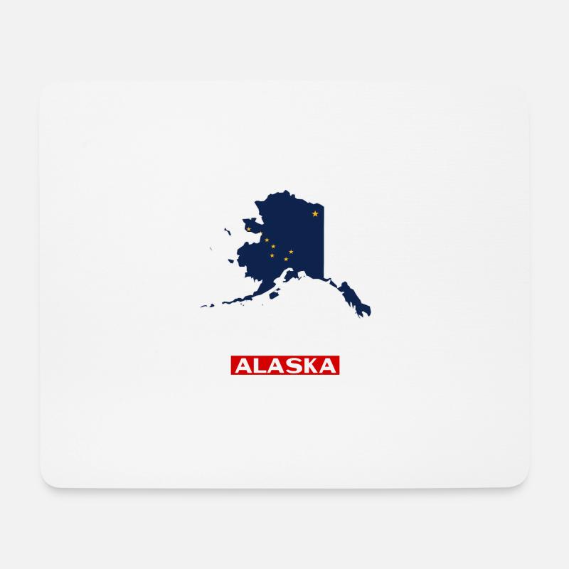 Alaska - Mousepad (Querformat) - Weiß