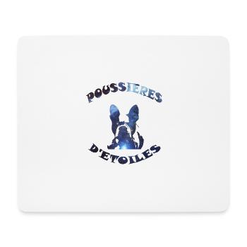 Bulldog Stardust - Mouse Pad (horizontal) - white - Front