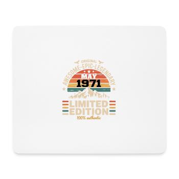 May 1971 - May 1971 - Mouse Pad (horizontal) - white - Front