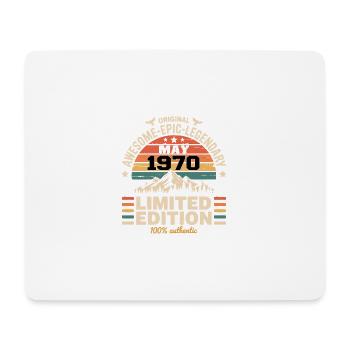 Mai 1970 – Mai 1970 - Mousepad (Querformat) - Weiß - Vorne