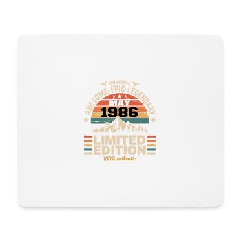 May 1986 - May 1986 - Mouse Pad (horizontal) - white - Front