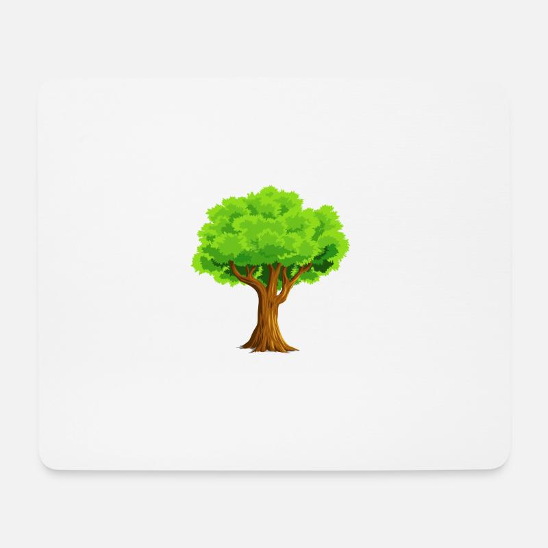 Baum - Mousepad (Querformat) - Weiß