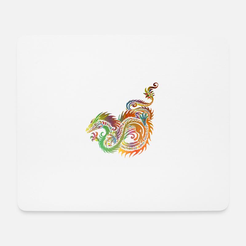 Chinesischer Drache - Mousepad (Querformat) - Weiß