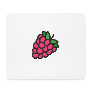 Raspberry - Himbeeren MOTIV - Mousepad (Querformat) - Weiß - Vorne