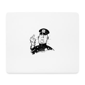 la police policier majeur Comic - Tapis de souris (format paysage) - blanc - Devant