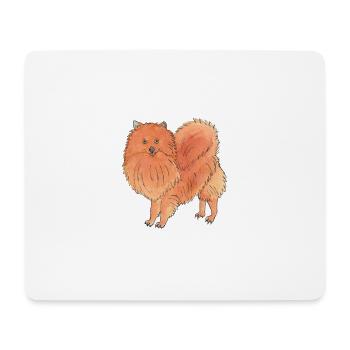 Pomeranian - Lustiger Hund - Mousepad (Querformat) - Weiß - Vorne