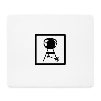 Pictogramme gril à billes - Tapis de souris (format paysage) - blanc - Devant