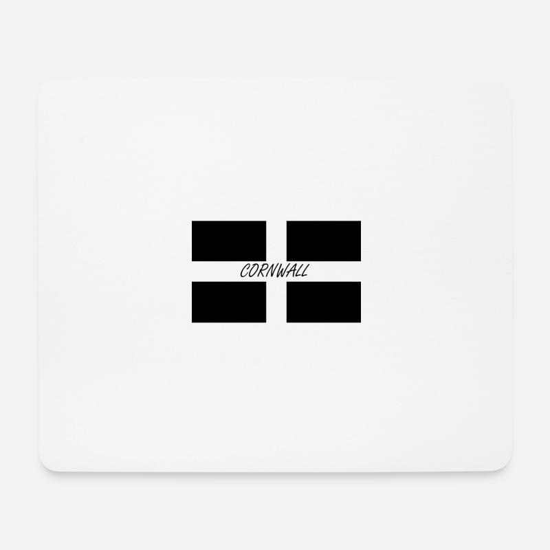 CORNWALL FLAG - Mouse Pad (horizontal) - white