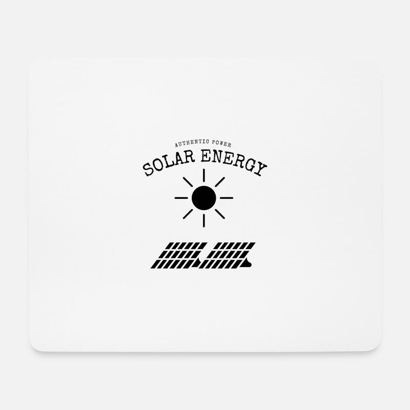Solar Energy Authentic Power - Mousepad (Querformat) - Weiß
