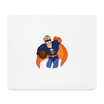 Partyheld - Mousepad (Querformat) - Weiß - Vorne