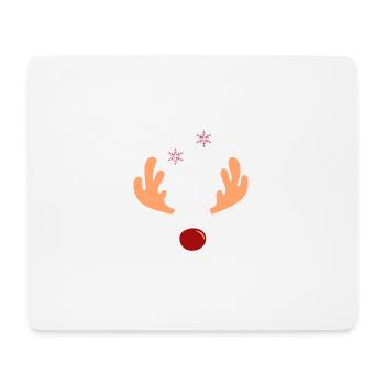 Rentier - Mousepad (Querformat) - Weiß - Vorne