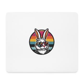 Hase Comic Cool Sommer - Mousepad (Querformat) - Weiß - Vorne