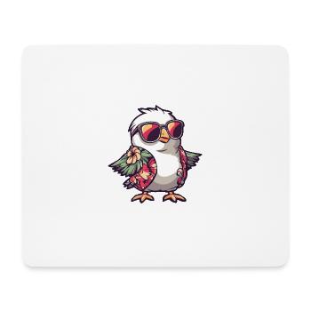 Taube Vogel Comic Urlaub - Mousepad (Querformat) - Weiß - Vorne