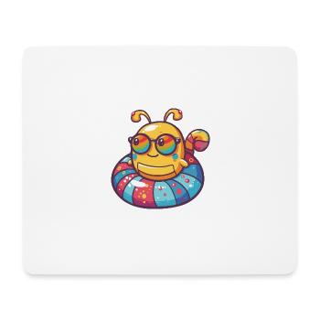 Worm Comic Cool - Mouse Pad (horizontal) - white - Front