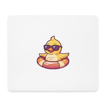 Ente Comic Cool - Mousepad (Querformat) - Weiß - Vorne