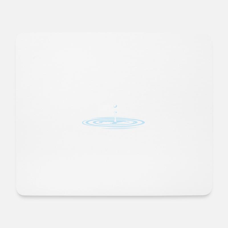 Wassertropfen waterdrop - Mousepad (Querformat) - Weiß