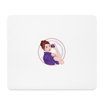Vintage Feminist Woman 2020 - Mouse Pad (horizontal) - white - Front
