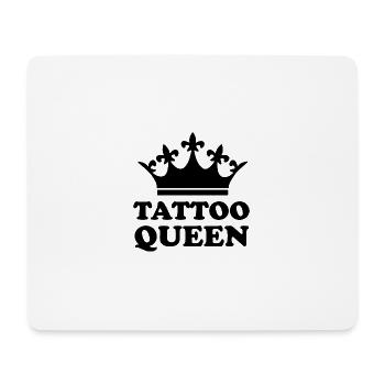 Tattoo Spruch Geschenk Königin Tätowierung - Mousepad (Querformat) - Weiß - Vorne