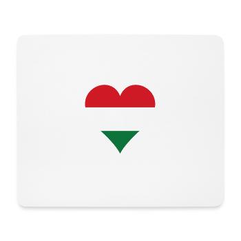 Hungary Flag Heart - Mouse Pad (horizontal) - white - Front