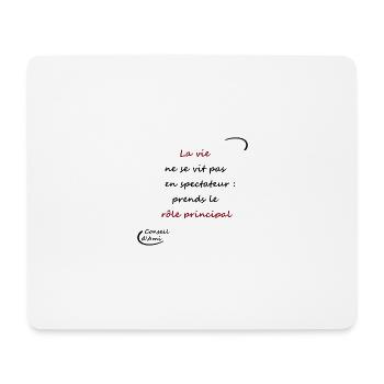 10 - Rôle principal - Tapis de souris (format paysage) - blanc - Devant
