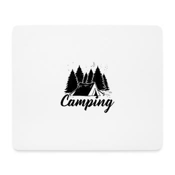 Camping Wohnmobil Van Vintage im Wohnwagen Caravan - Mousepad (Querformat) - Weiß - Vorne