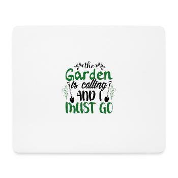 Gardener in the garden Hobby gardener cares for plants - Mouse Pad (horizontal) - white - Front