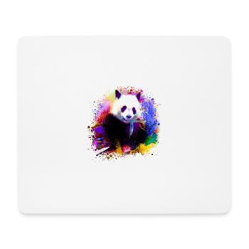 panda,pandabär,bunt,graffiti,malerei,pink - Mousepad (Querformat) - Weiß - Vorne