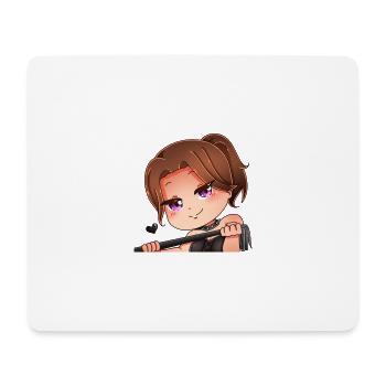 Sarahs Asmr House Merch Sexy Emoji - Mousepad (Querformat) - Weiß - Vorne