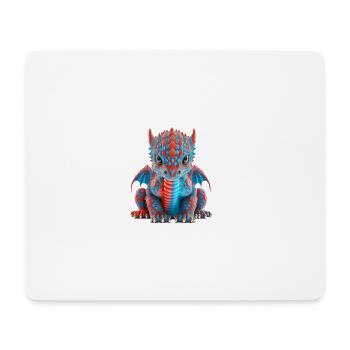 Baby Dragon - Mouse Pad (horizontal) - white - Front