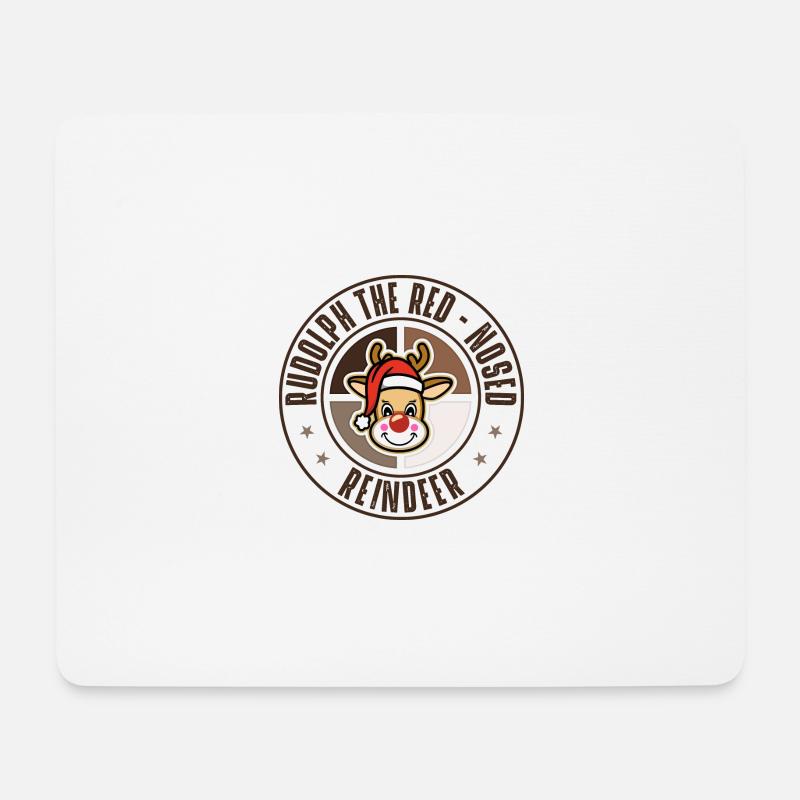 Rudolph - Mousepad (Querformat) - Weiß
