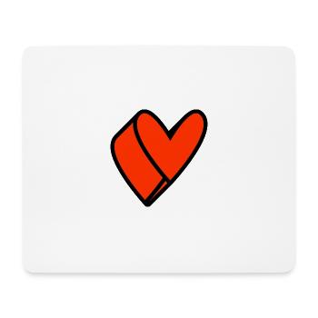 HEART. HAPPY BIRTHDAY. HAPPY BIRTHDAY - Mouse Pad (horizontal) - white - Front