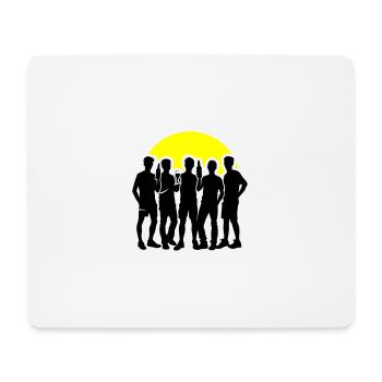 Junggesellen Party Gruppe Feiern Jga - Mousepad (Querformat) - Weiß - Vorne