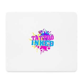 Tattoo Inked Splash - Mousepad (Querformat) - Weiß - Vorne