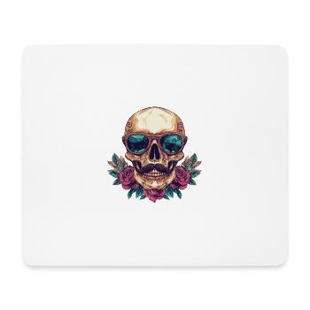 Skelett Bunt - Mousepad (Querformat) - Weiß - Vorne